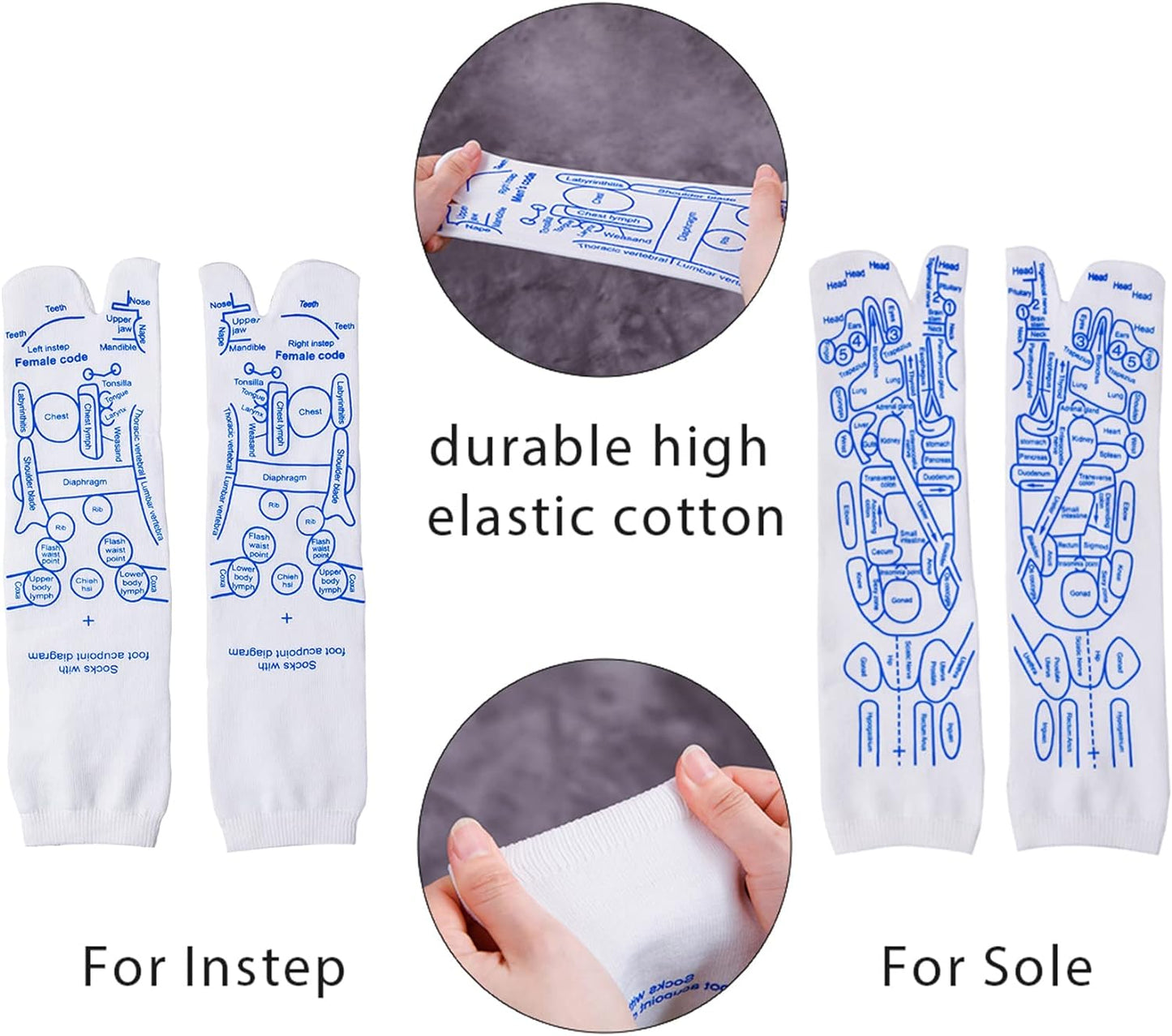 Reflexology Socks with Acupressure Pen