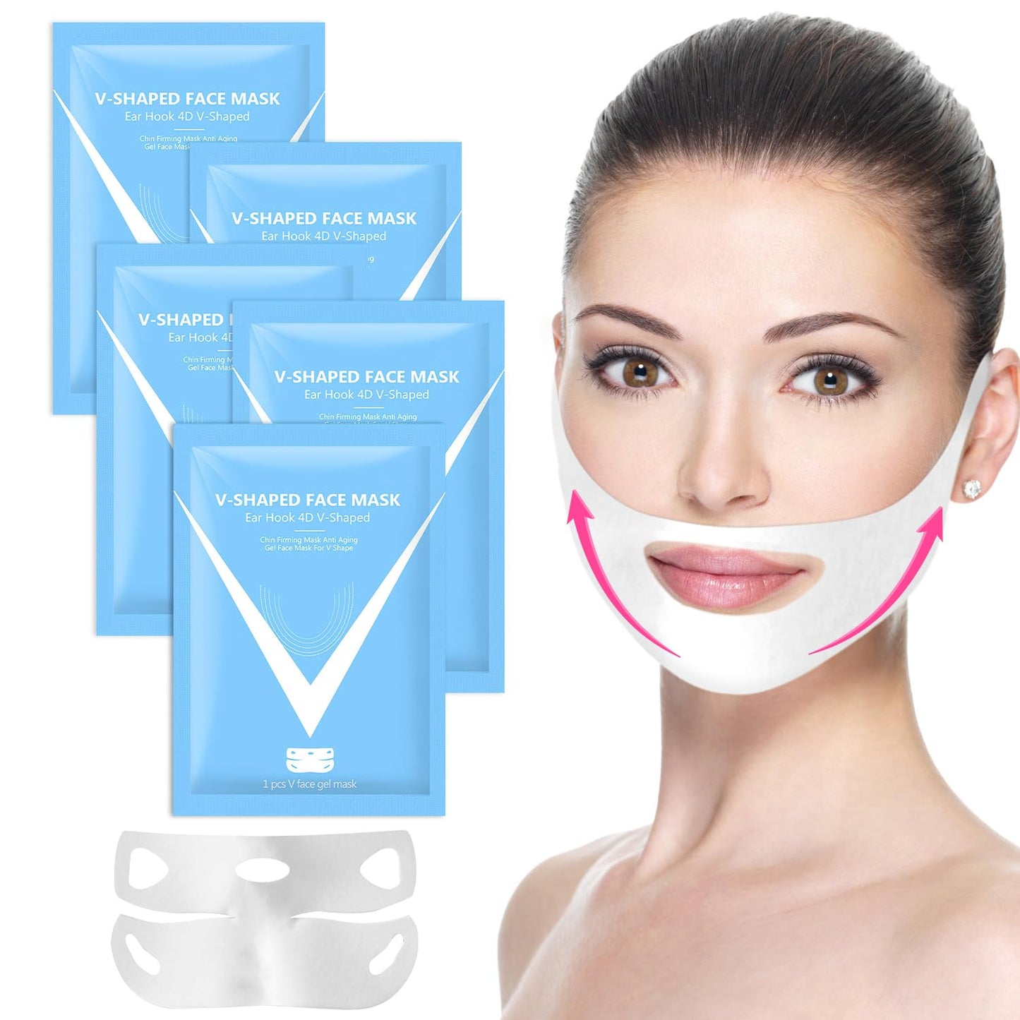 5PCS V Shape Face Lift Mask for All Skin Types