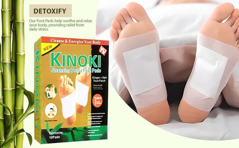 100PCS Natural Ginger Detox Foot Pads and Body Care